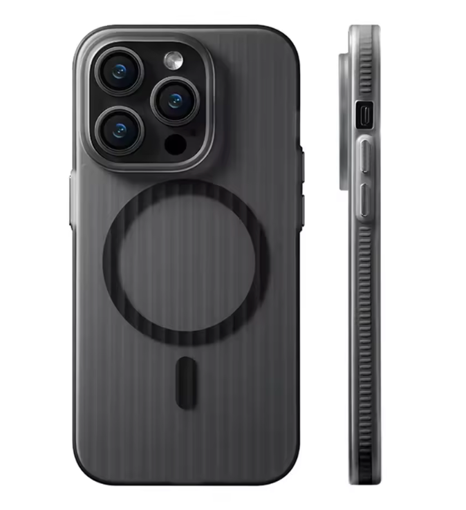 Magnetiza Corrugated Magnetic Phone Case | MagSafe-Compatible, Non-Slip Bumper, Hard PC Matte Cover