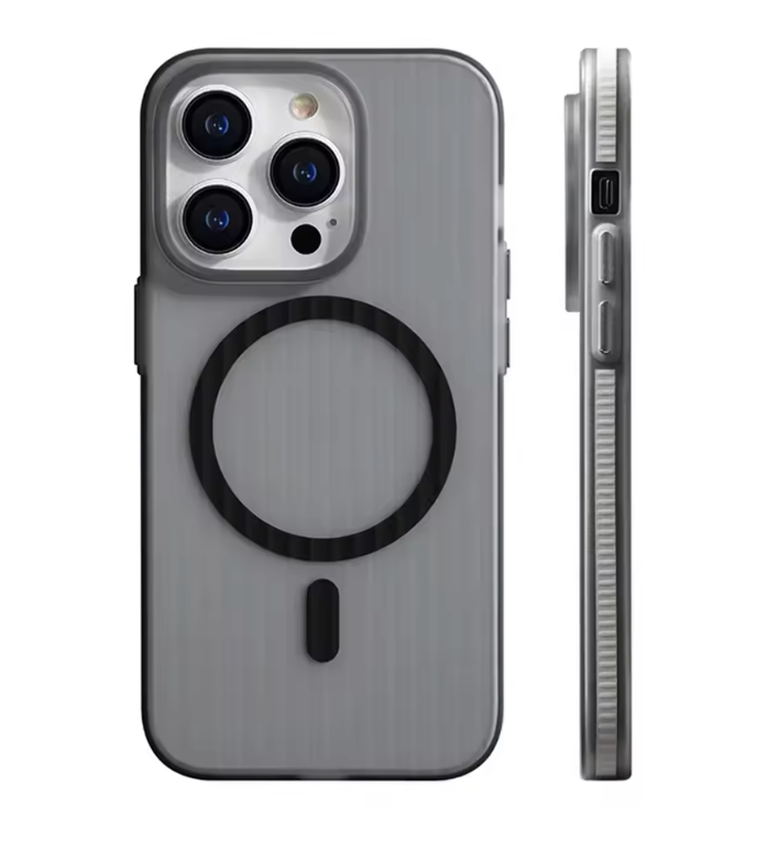 Magnetiza Corrugated Magnetic Phone Case | MagSafe-Compatible, Non-Slip Bumper, Hard PC Matte Cover