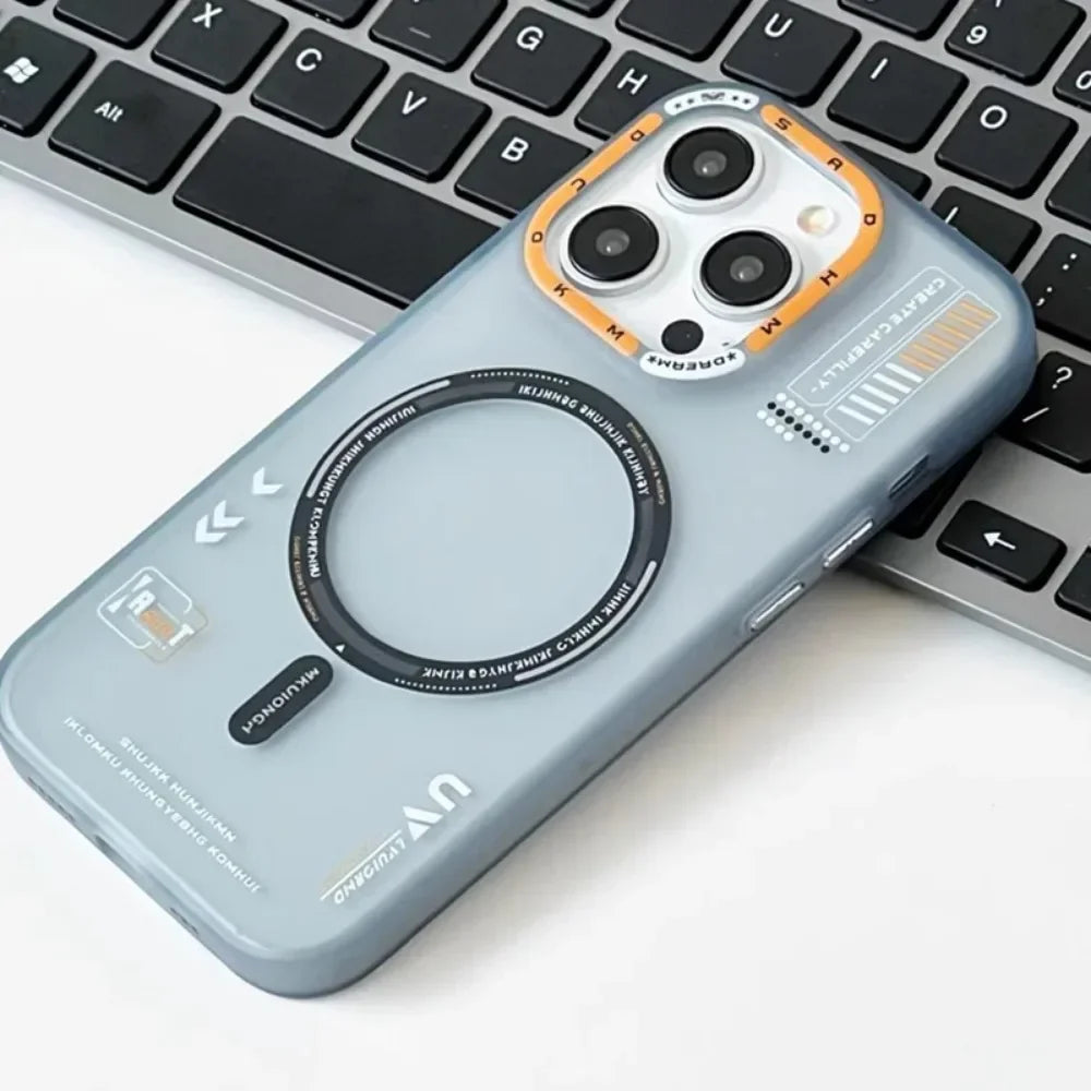 Magnetiza Matte Magnetic Phone Case | MagSafe-Compatible, Frosted Back, Metal Lens Frame & Button Covers