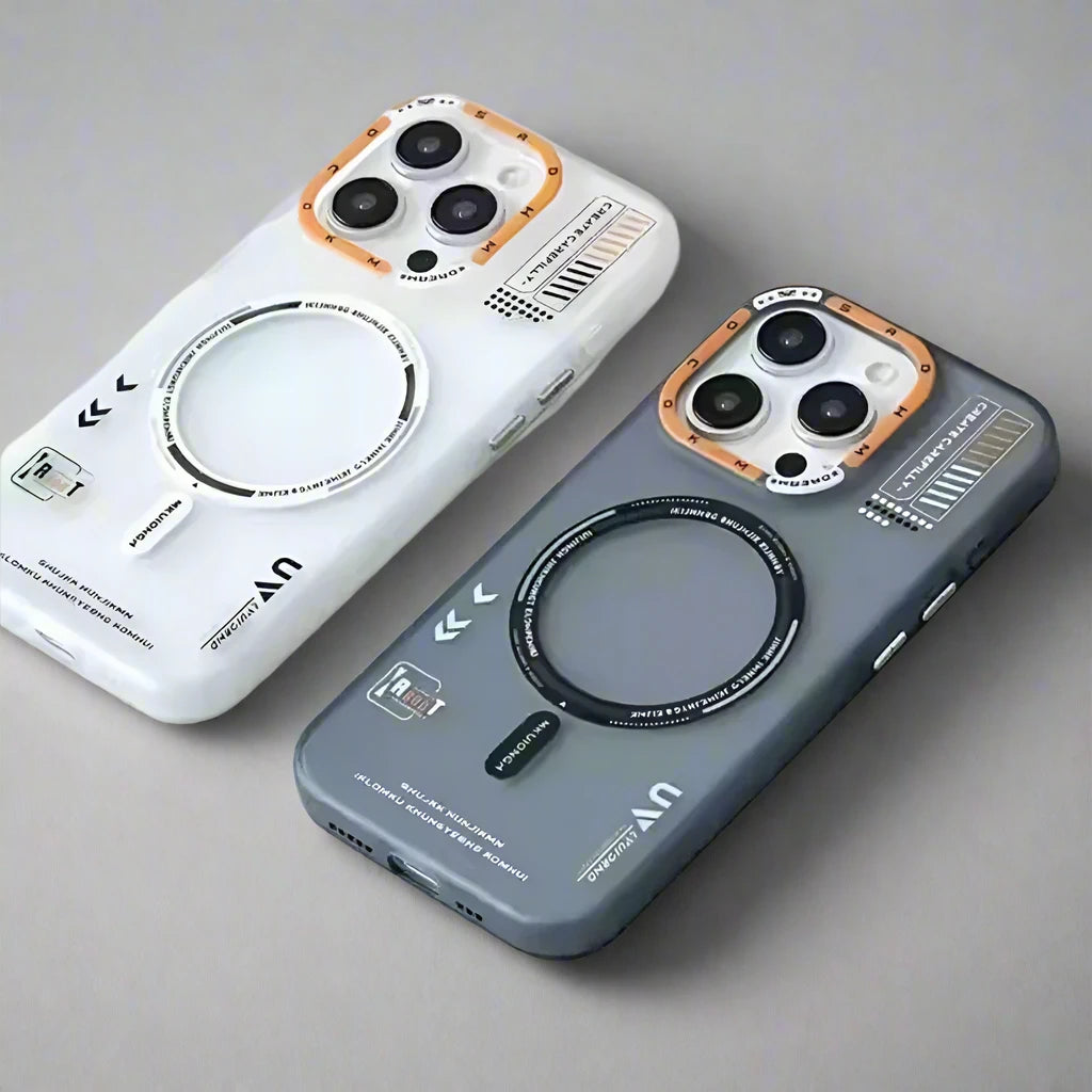 Magnetiza Matte Magnetic Phone Case | MagSafe-Compatible, Frosted Back, Metal Lens Frame & Button Covers