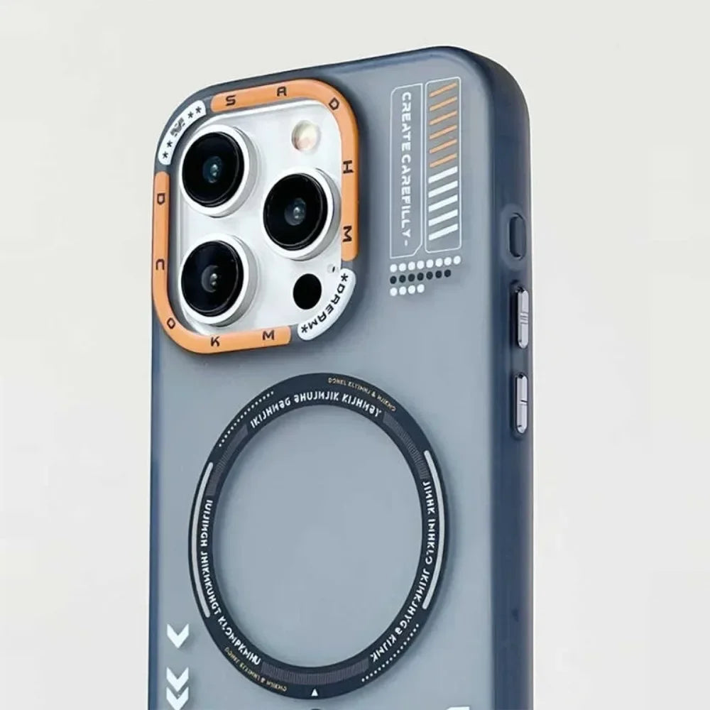 Magnetiza Matte Magnetic Phone Case | MagSafe-Compatible, Frosted Back, Metal Lens Frame & Button Covers