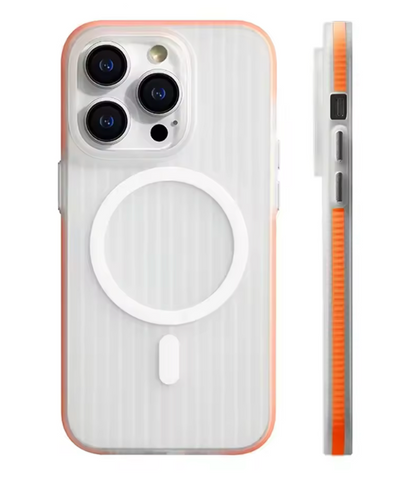 Magnetiza Corrugated Magnetic Phone Case | MagSafe-Compatible, Non-Slip Bumper, Hard PC Matte Cover