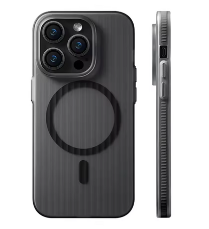 Magnetiza Corrugated Magnetic Phone Case | MagSafe-Compatible, Non-Slip Bumper, Hard PC Matte Cover