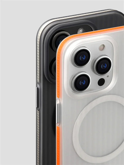 Magnetiza Corrugated Magnetic Phone Case | MagSafe-Compatible, Non-Slip Bumper, Hard PC Matte Cover